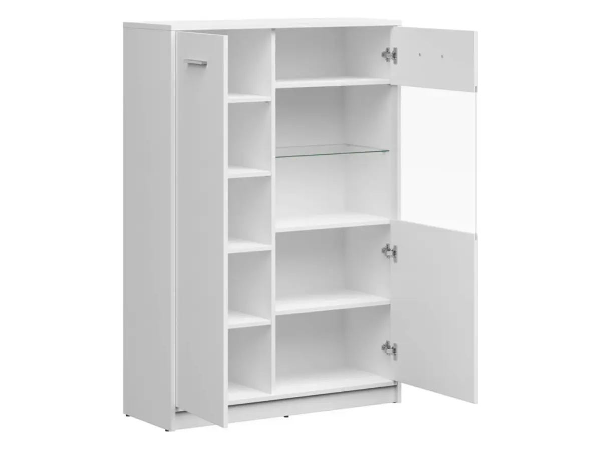 Vitrina Nepo Plus 90 cm con 2 puertas blanco