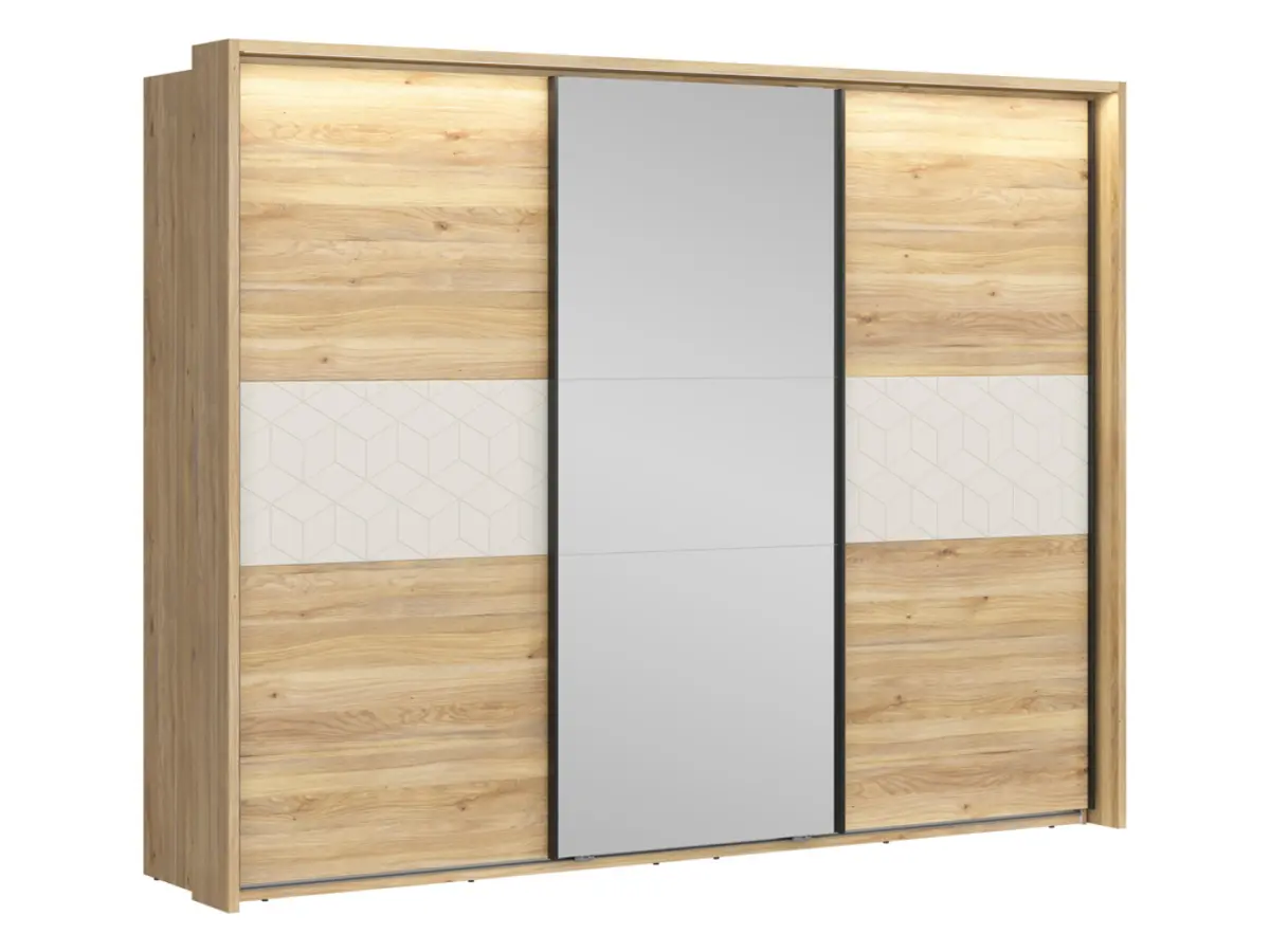 Masking strip for Glamour wardrobe with LED (passe-partout) mauvella oak