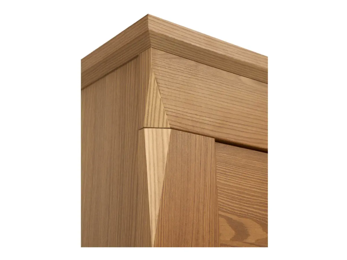 Vitrina Bergen 102 cm con 4 puertas alerce sibiu dorado