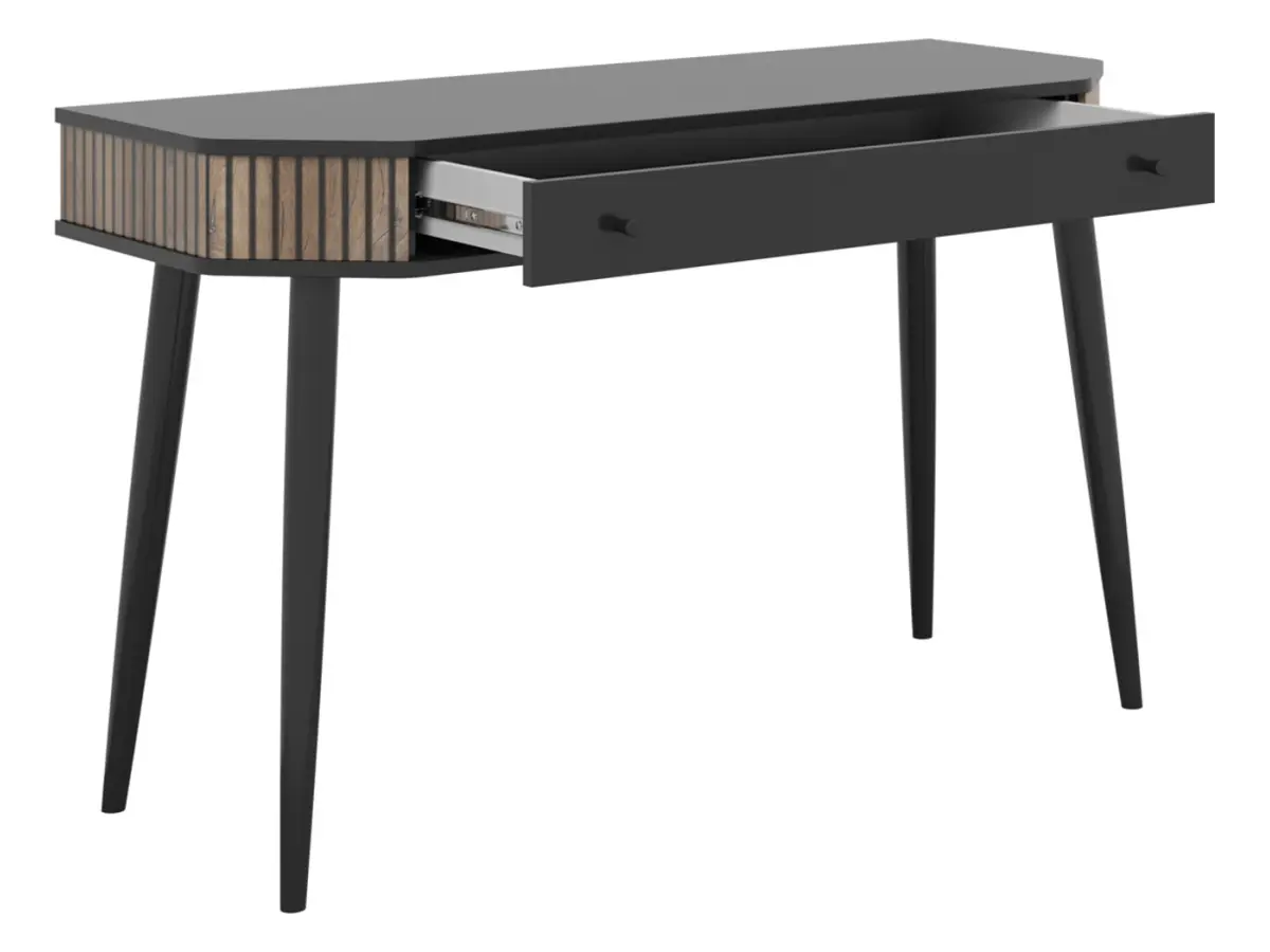 Tocador Capri 120 cm con cajón negro/roble flagstaff oscuro