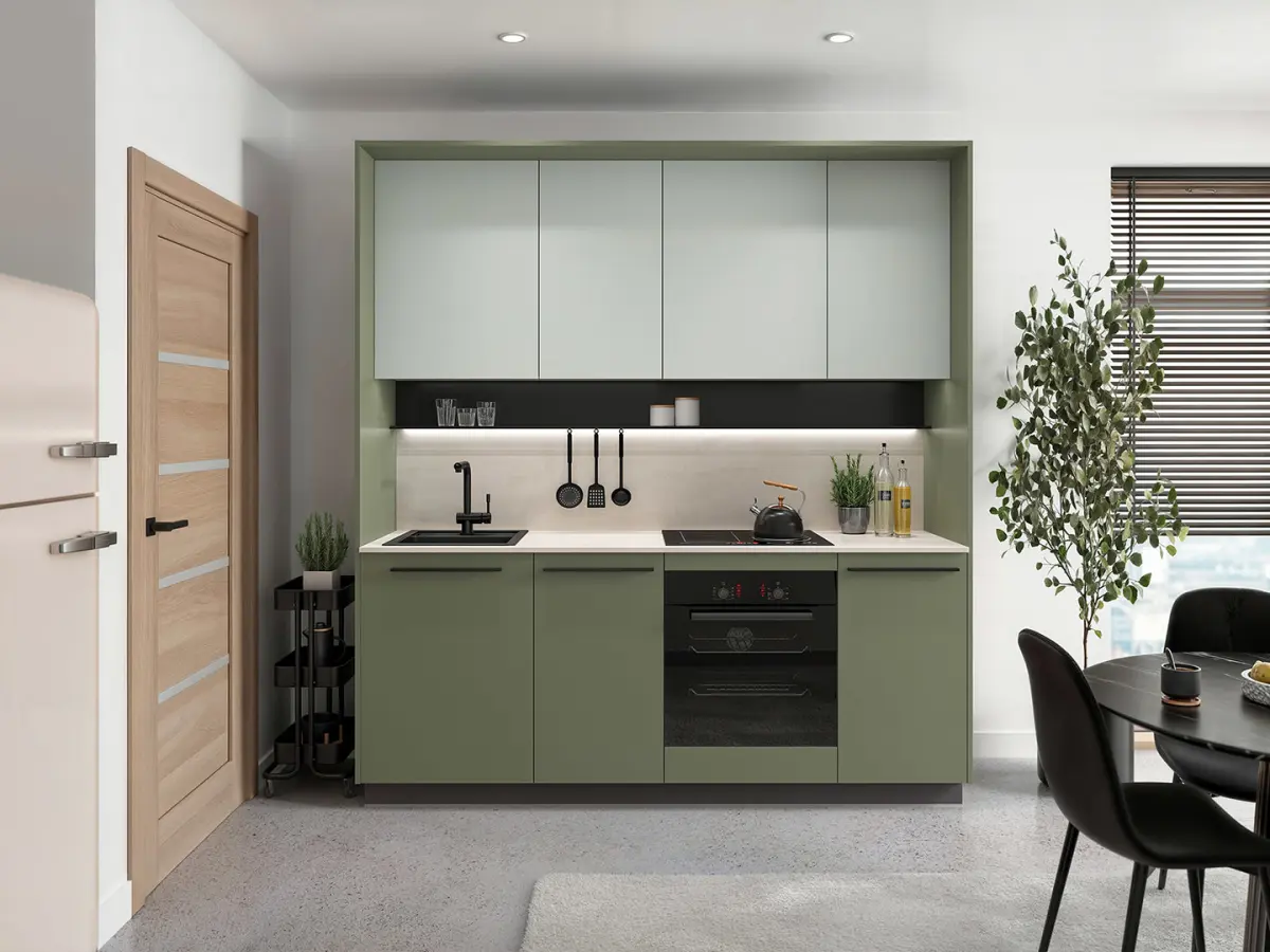 Panel de pared encimera Milino 210 cm hormigón claro