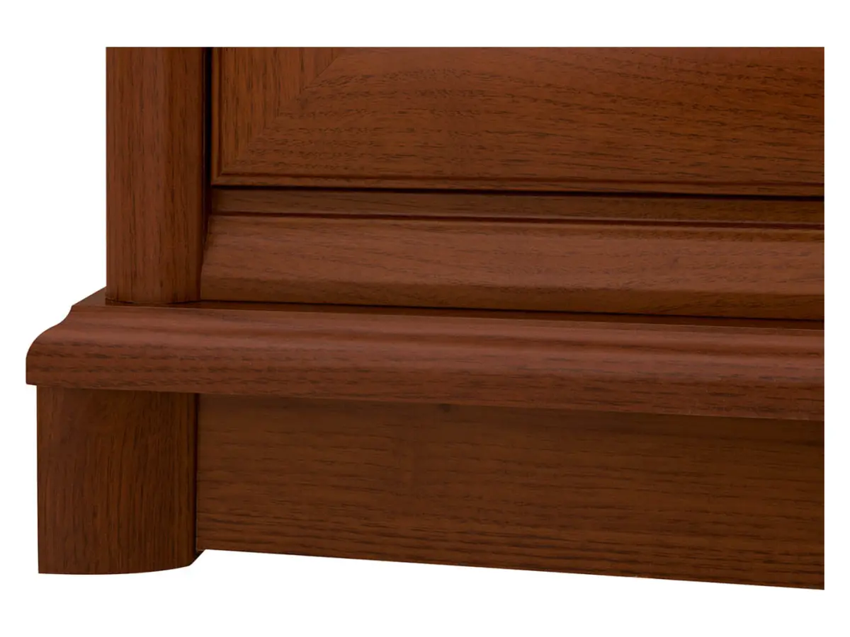 Armario de dos puertas Kent 110 cm con cajón castaño