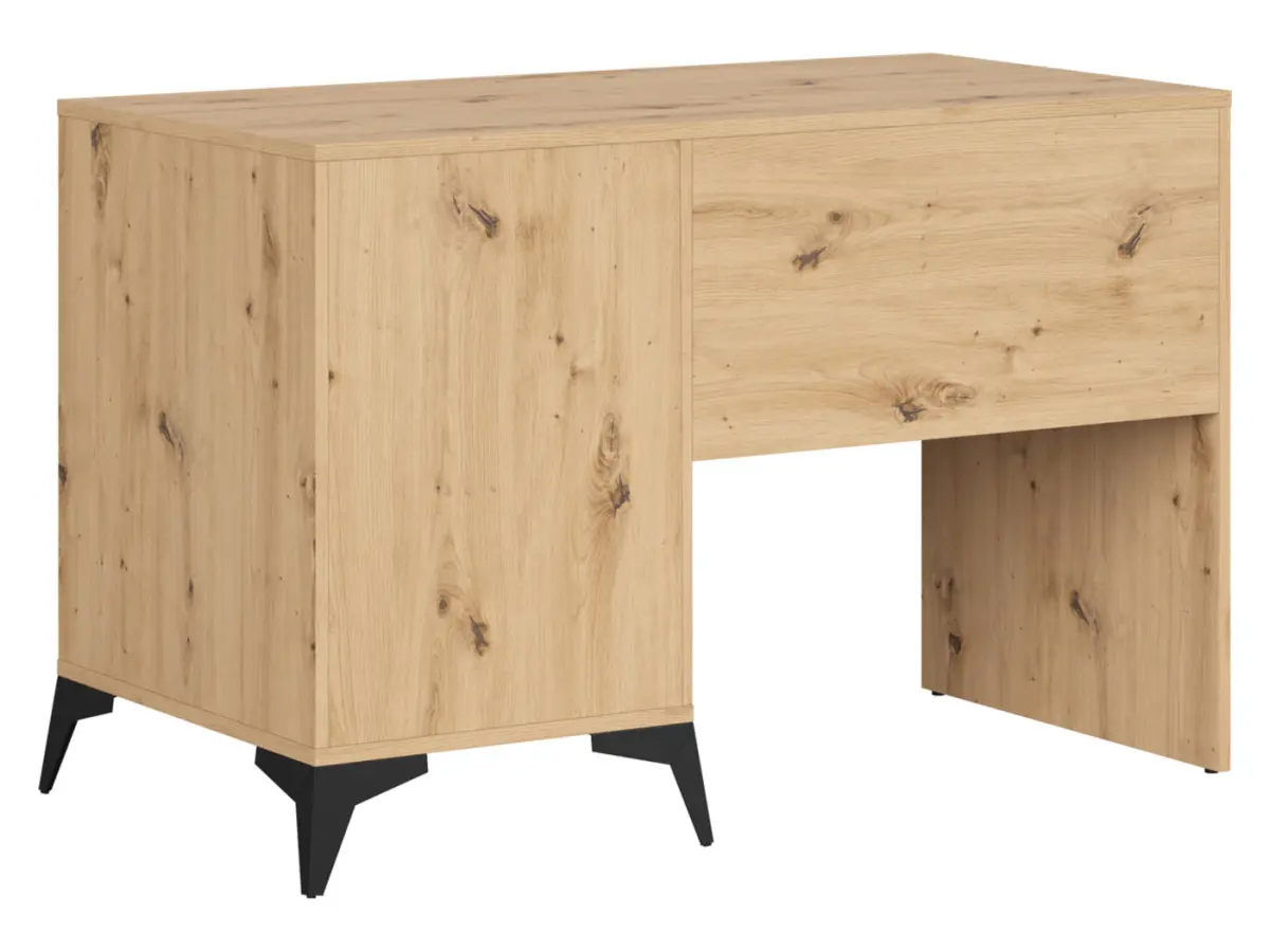 Escritorio Lamea 120 cm con puertas y cajón roble artisan