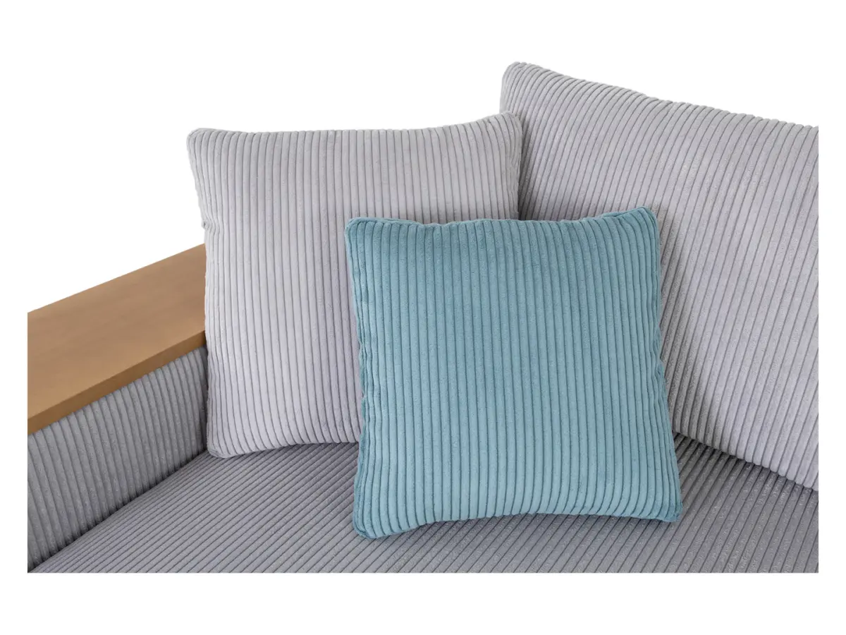 Sofá de tres plazas Peter cama con arcón de pana gris