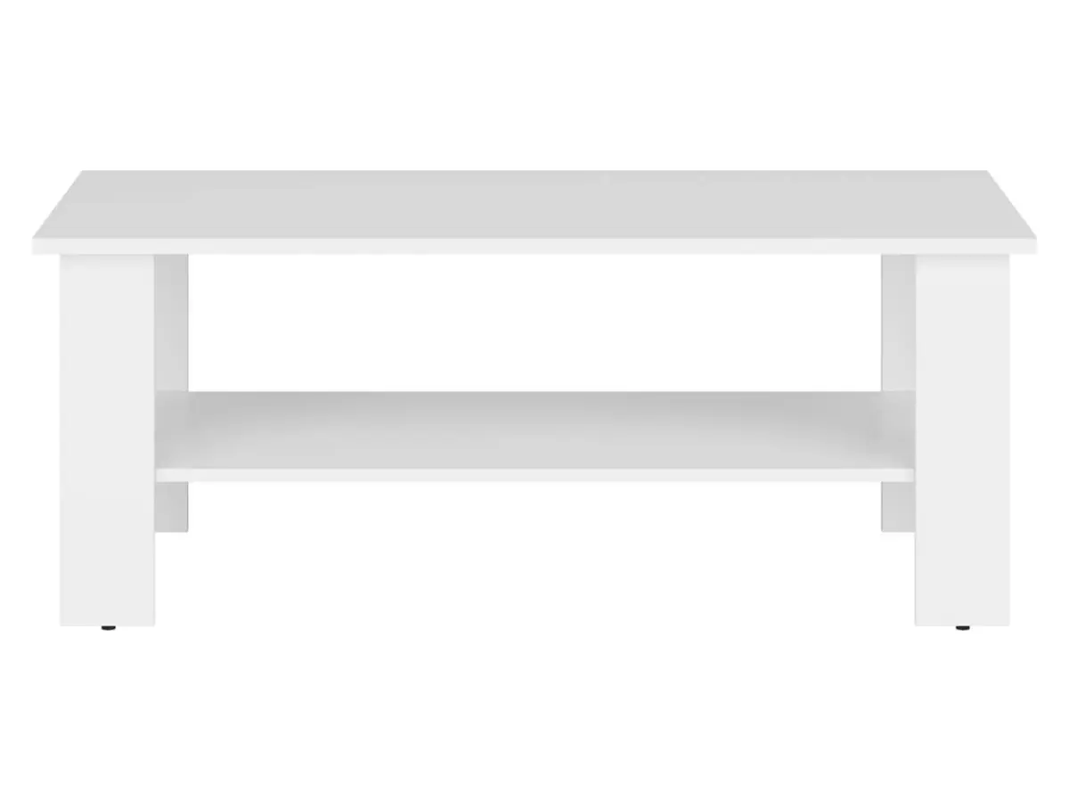 Ława Nepo Plus 115x56 z półką biała