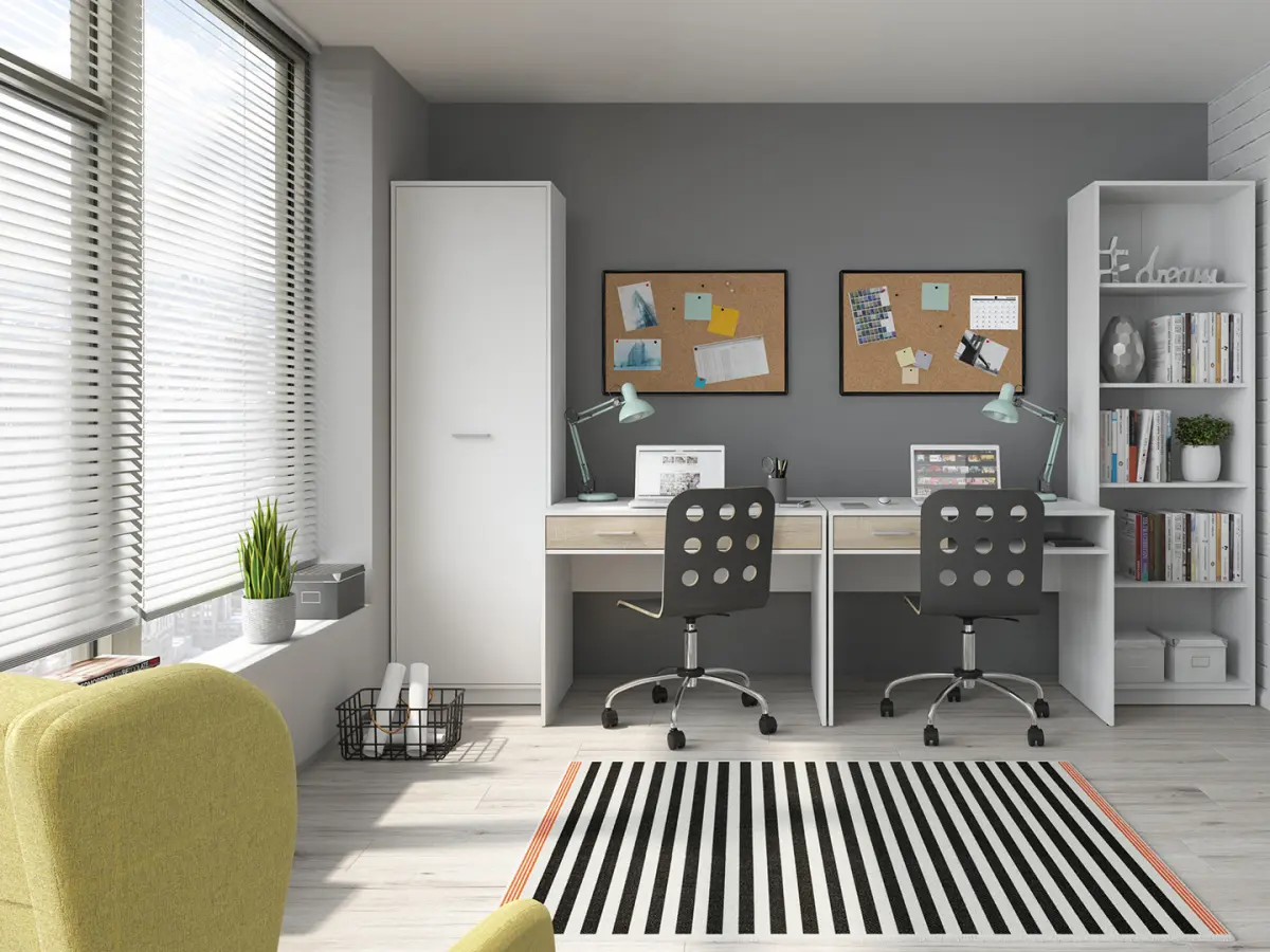 Estantería Nepo Plus 60 cm con 4 estantes blanca