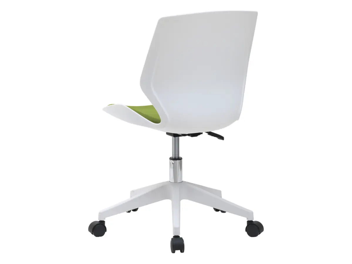 Silla giratoria Kili blanco - verde