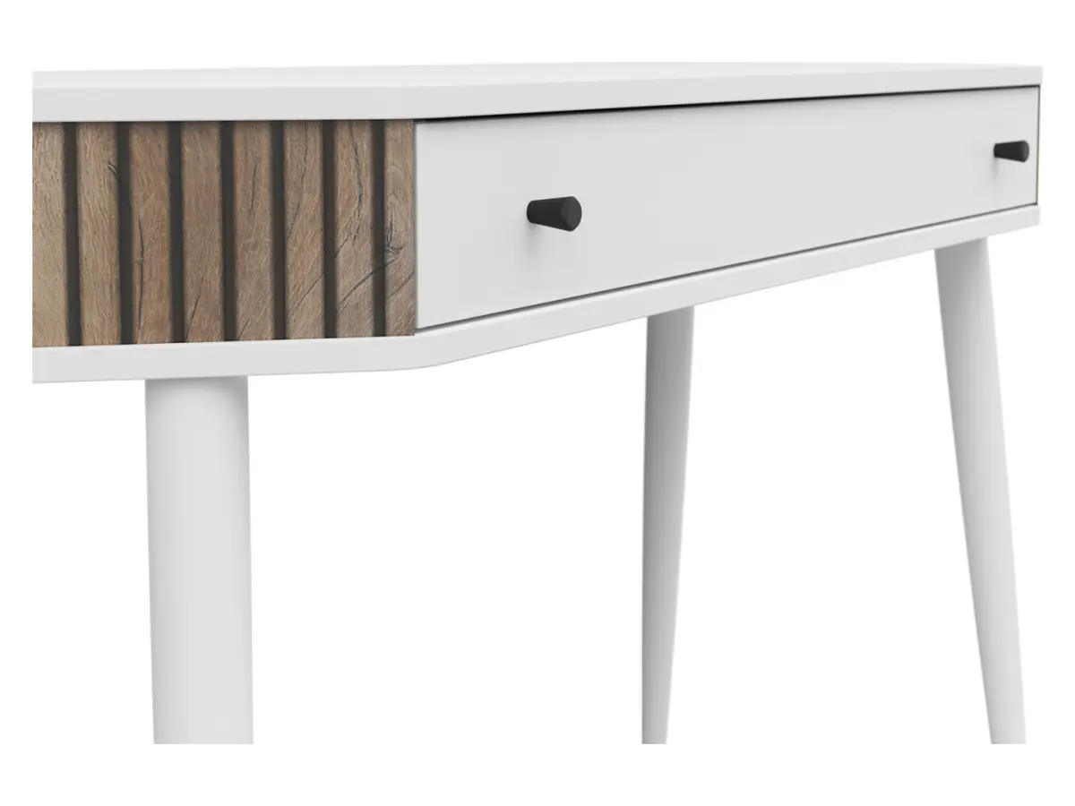 Tocador Capri 120 cm con cajón blanco/roble flagstaff oscuro