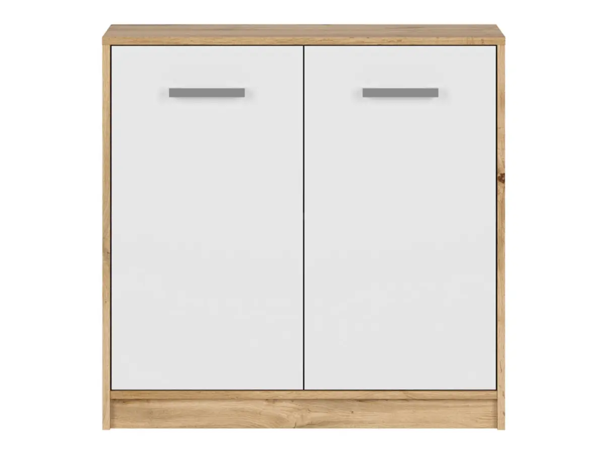 Armario Matos 80 cm de dos puertas roble wotan/blanco