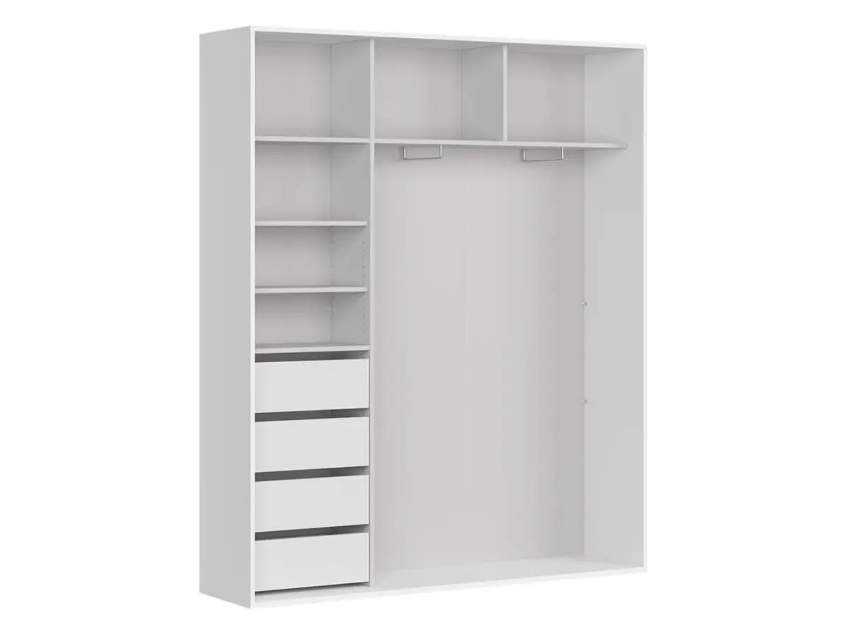 Armario de puertas correderas Flex 180 cm blanco