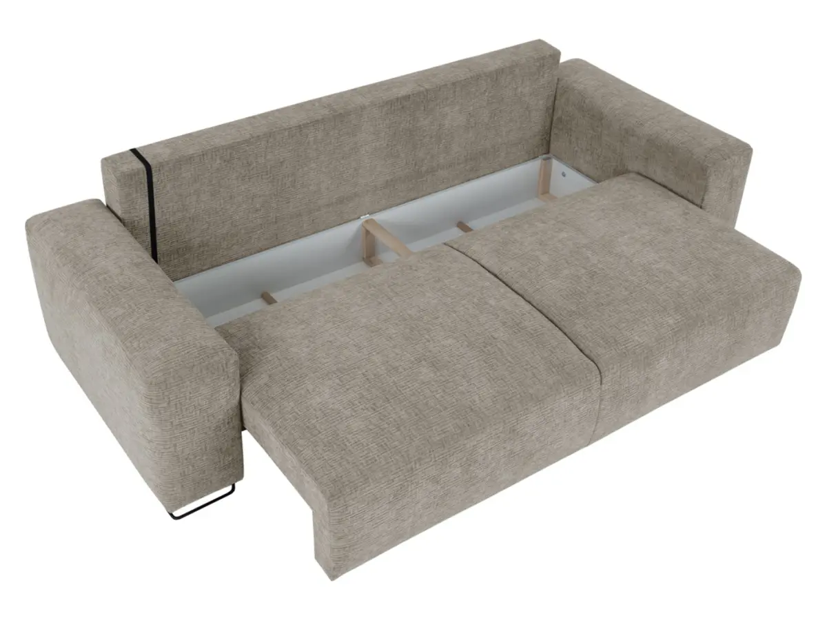 Sofá cama de tres plazas Kizo beige