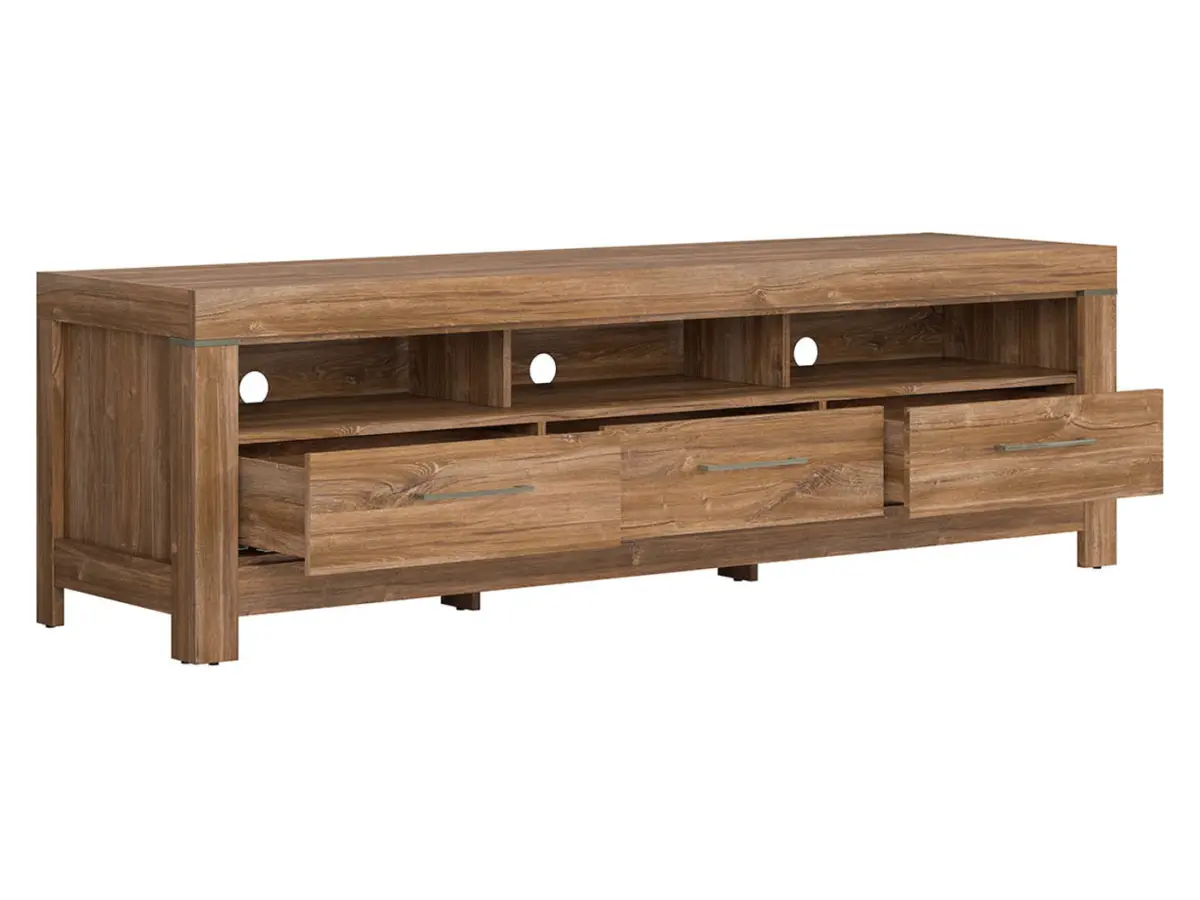 Тумба RTV Gent 200 см с 3 ящиками и полкой дуб стирлинг