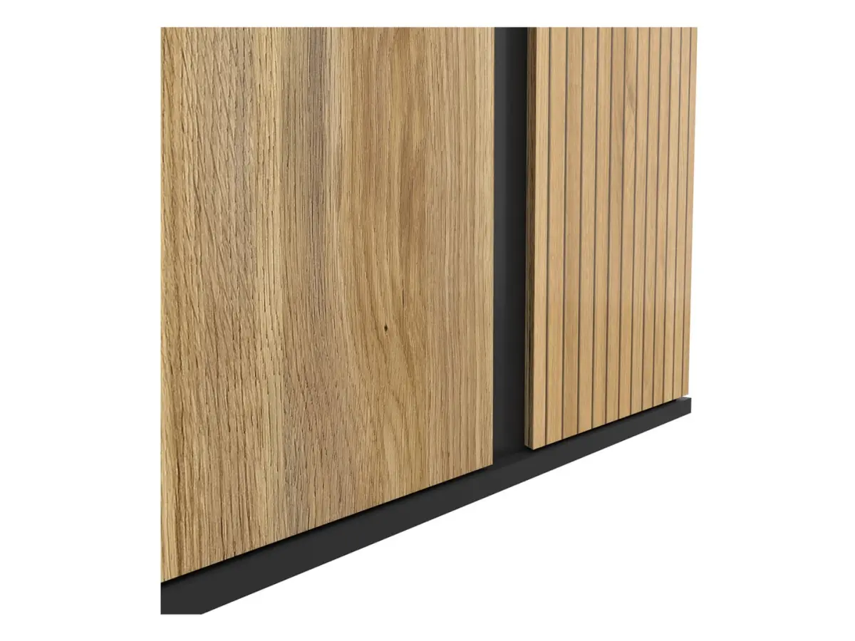 Armario de dos puertas Luen 95 cm roble tegola/roble mauvella