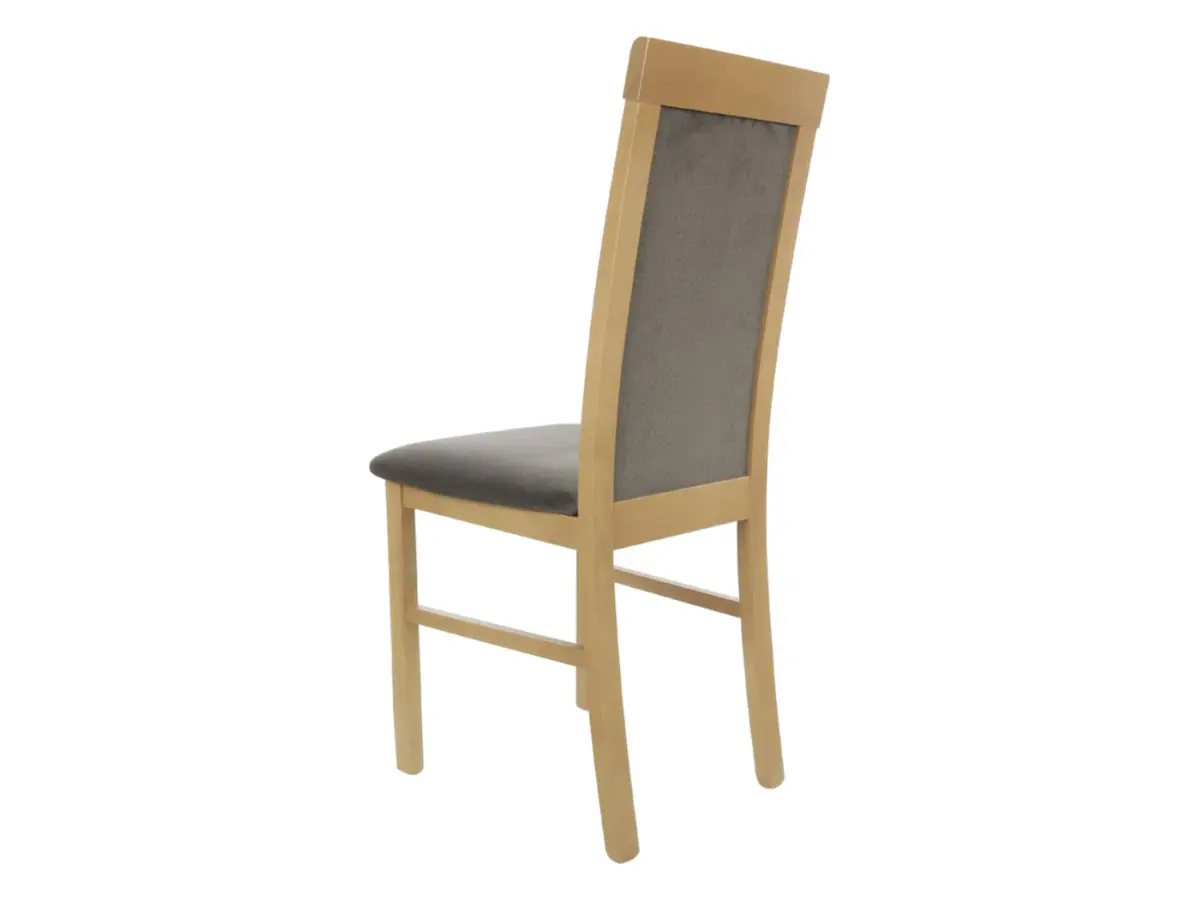 Silla tapizada Como marrón