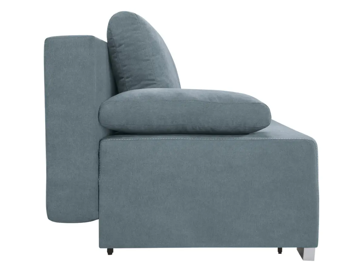 Sofá de tres plazas Street IV plegable con arcón azul