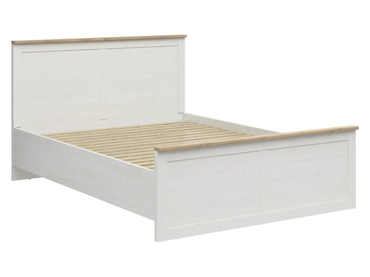 Cama Loksa A 160x200 pino andersen blanco