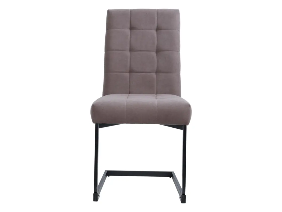 Silla tapizada Maurice marrón