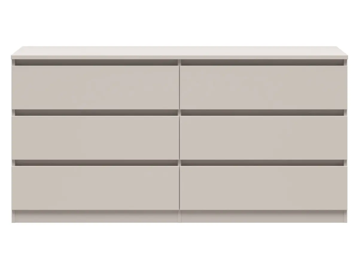 Cómoda Tetrix 150 cm con 6 cajones cachemira