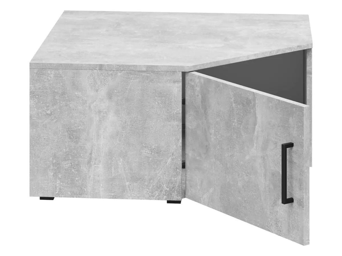 Estantería de esquina MultiDo 71,5x71,5 cm con puertas atelier claro