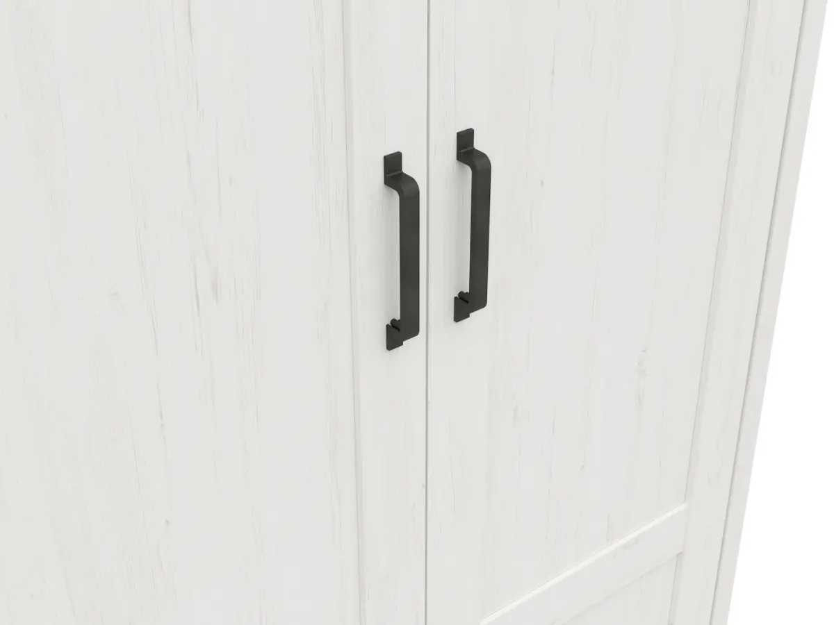 Armario de dos puertas Loksa 101 cm pino andersen blanco/roble grandson