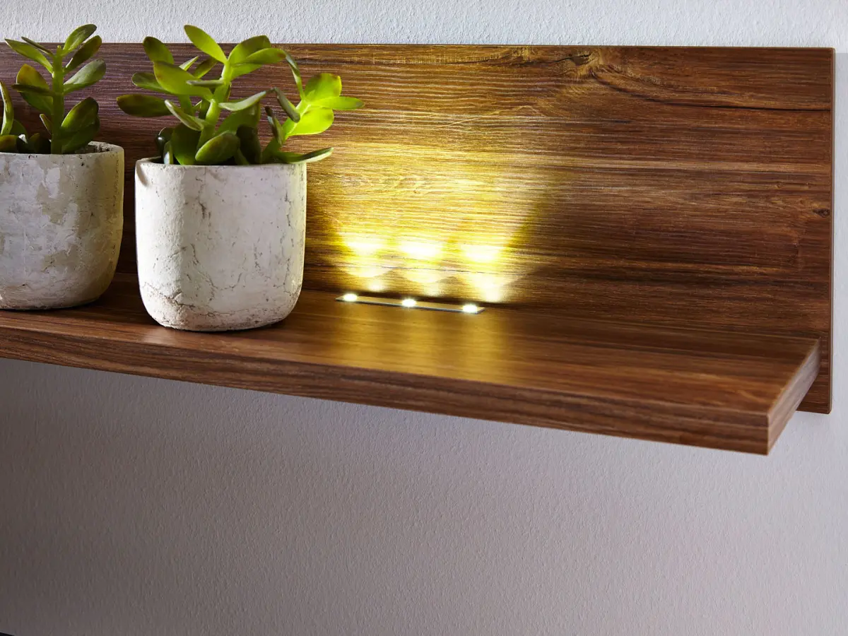 Estante de pared Gent 200 cm roble stirling