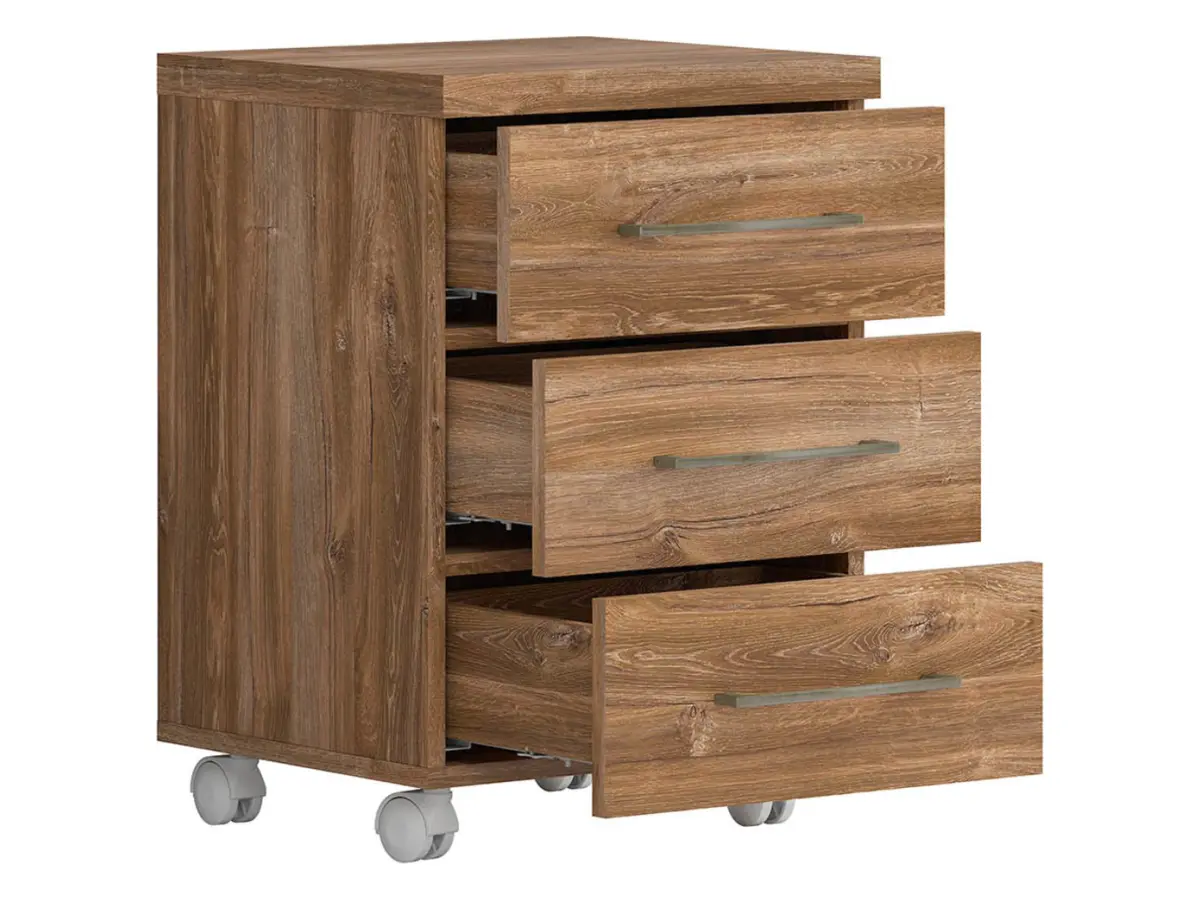 Cajonera Gent 42 cm con 3 cajones roble stirling