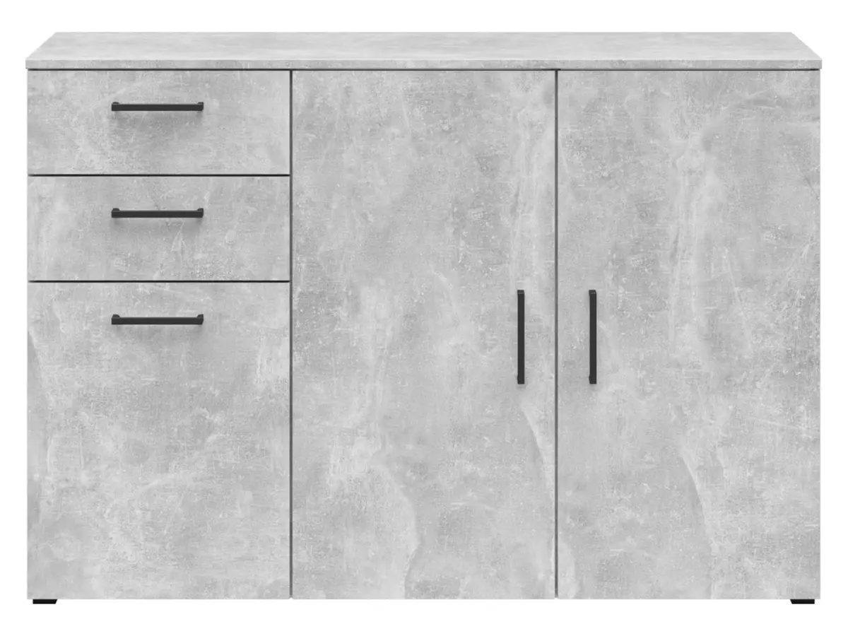 Komoda MultiDo 120 cm z 3 drzwiami i 2 szufladami atelier jasny