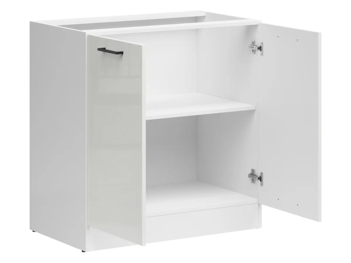 Mueble de cocina inferior Junona Line 80 cm brillo tiza