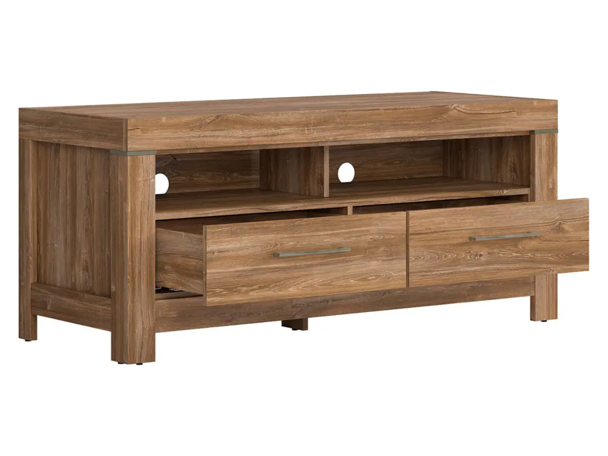 Тумба RTV Gent 138 см с 2 ящиками и полкой дуб стирлинг