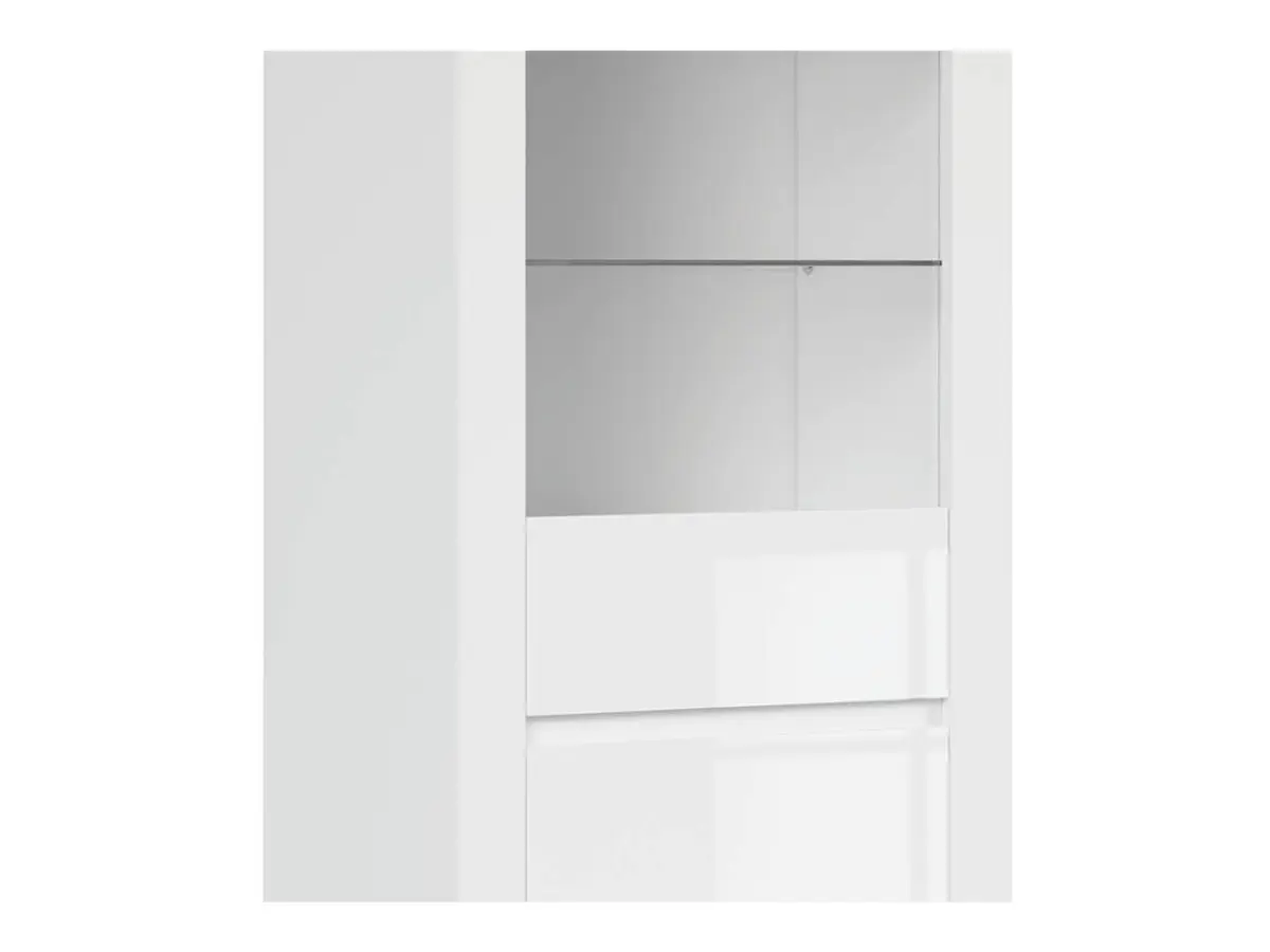 Vitrina Holten 68 cm con 2 puertas blanco brillo