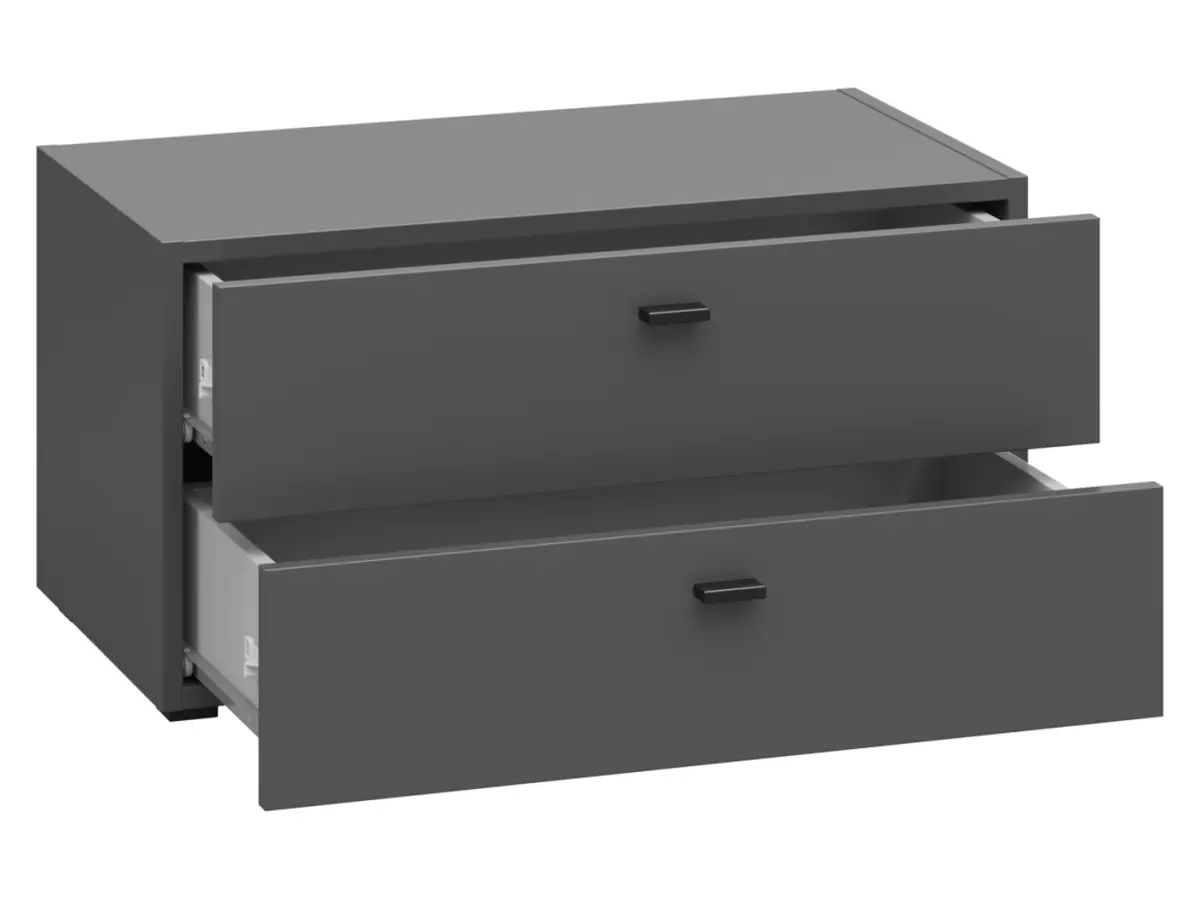 Комод System 64 с 2 ящиками графитовый