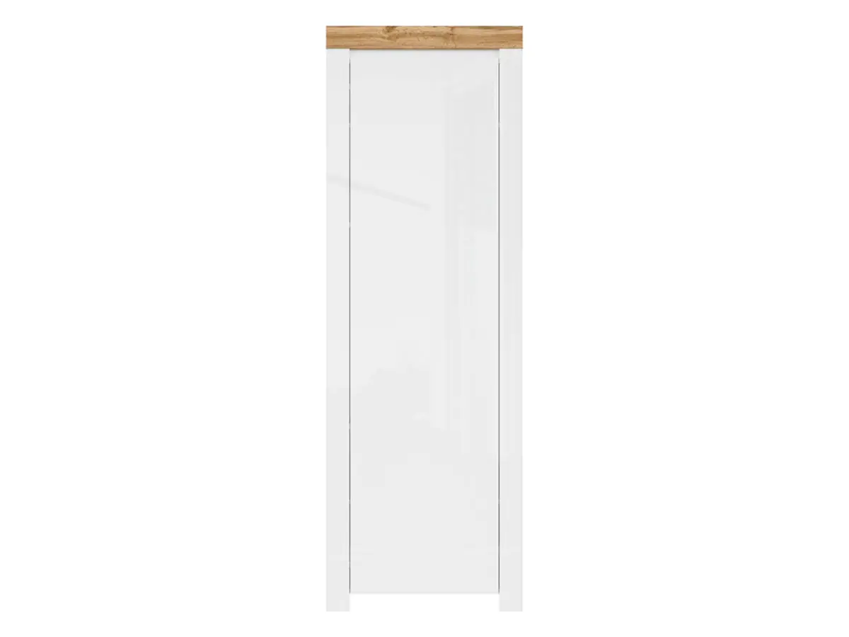 Estantería Holten 67 cm con puertas blanco brillo