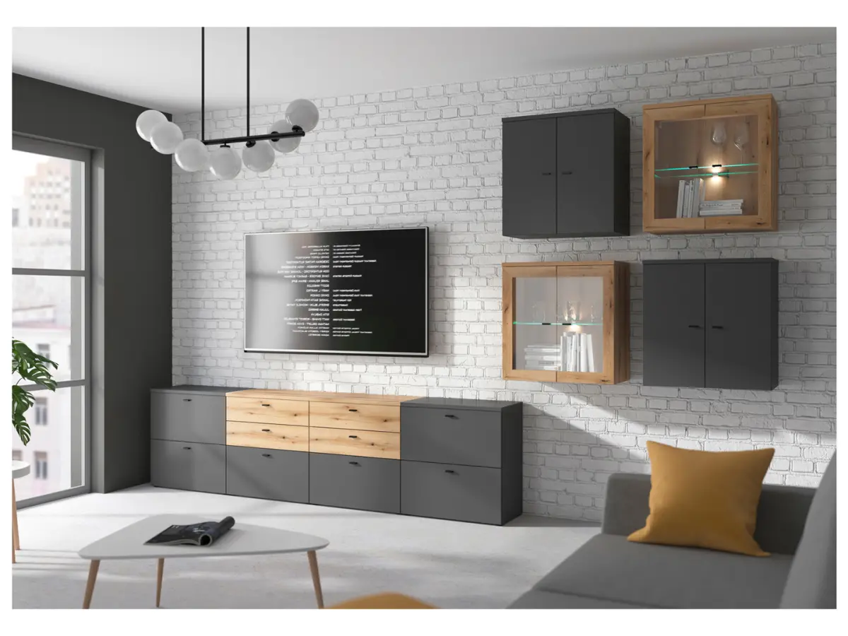 Cómoda System 64 con 2 cajones roble coast evoke