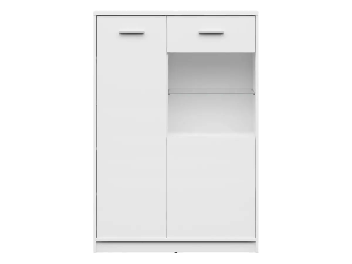 Vitrina Nepo Plus 90 cm con 2 puertas blanco