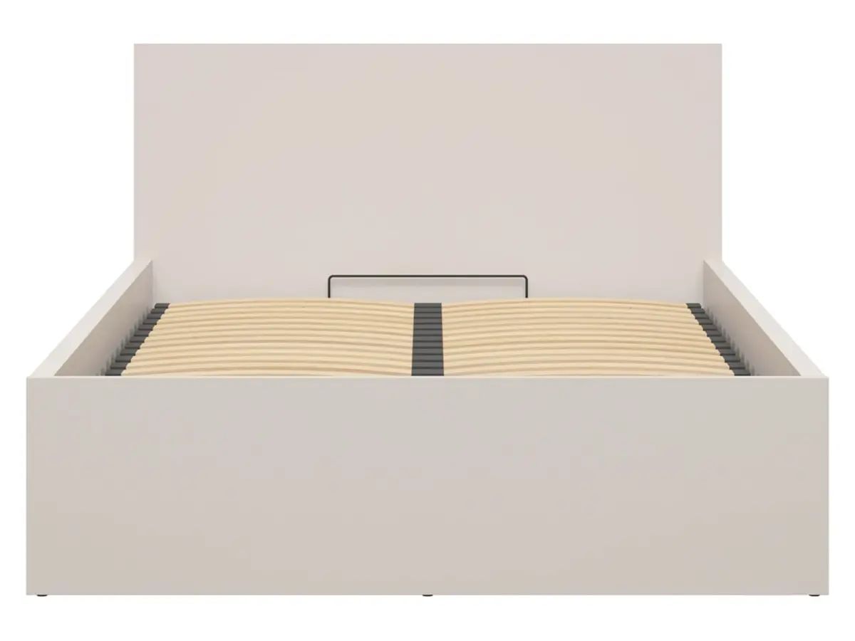 Cama Tetrix 140x200 con somier y contenedor cachemira