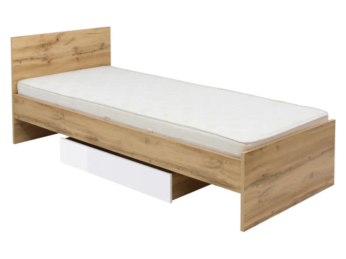Cama Zele 90x200 roble wotan