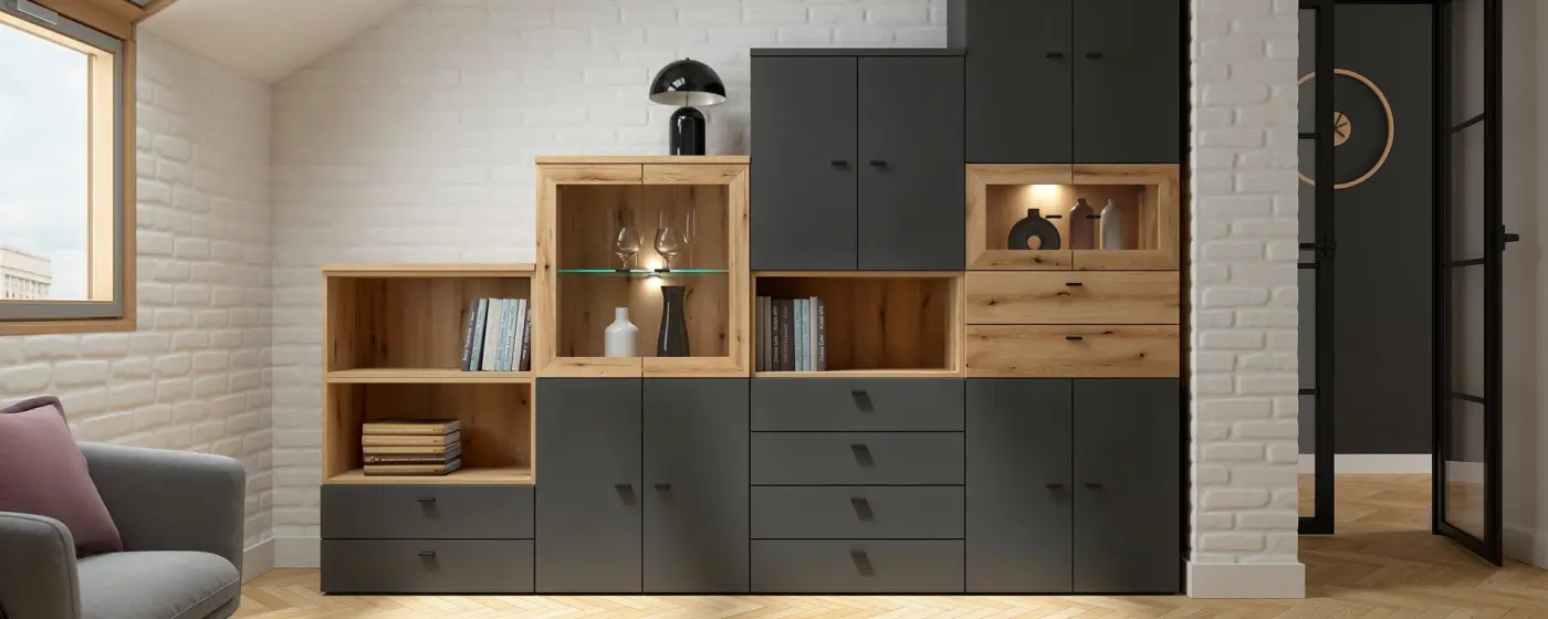 Vitrina System 64 con 2 puertas