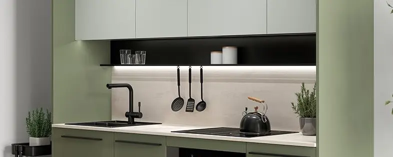 Estante Milino 210 cm con luz LED