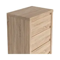 Cómoda Kaspian 56 cm con 5 cajones roble sonoma