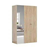 Armario modular Flex 150 cm con puertas y espejo roble sonoma