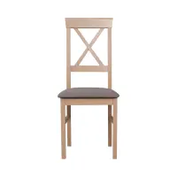 Silla tapizada Alla 3 marrón