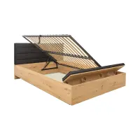 Cama Ostia 160x200 con somier y arcón roble artisan