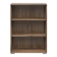 Estantería Nevada 81 cm con 2 estantes roble flagstaff oscuro