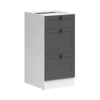 Armario de cocina bajo Junona Line 40 cm con cajones grafito