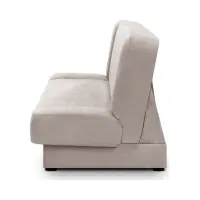 Sofá cama de tres plazas Lami con arcón beige