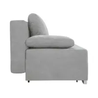 Sofá de tres plazas Street IV LUX 3DL convertible con contenedor gris