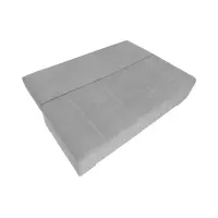 Sofá de tres plazas Street IV LUX 3DL convertible con contenedor gris