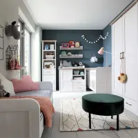 Armario de dos puertas Luca Baby con cajones alerce sibiu claro