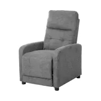 Sillón tradicional Monti con función relax gris claro