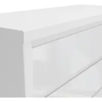 Cómoda Larios 105 cm con 4 cajones blanco brillo